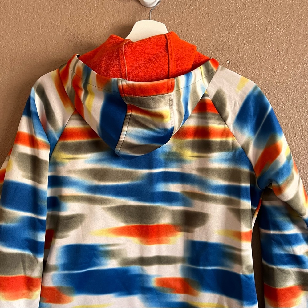 Burton WB Peak Dry-Ride Multicolor Zip-Up Hoodie Size Large - Picture 7 of 9